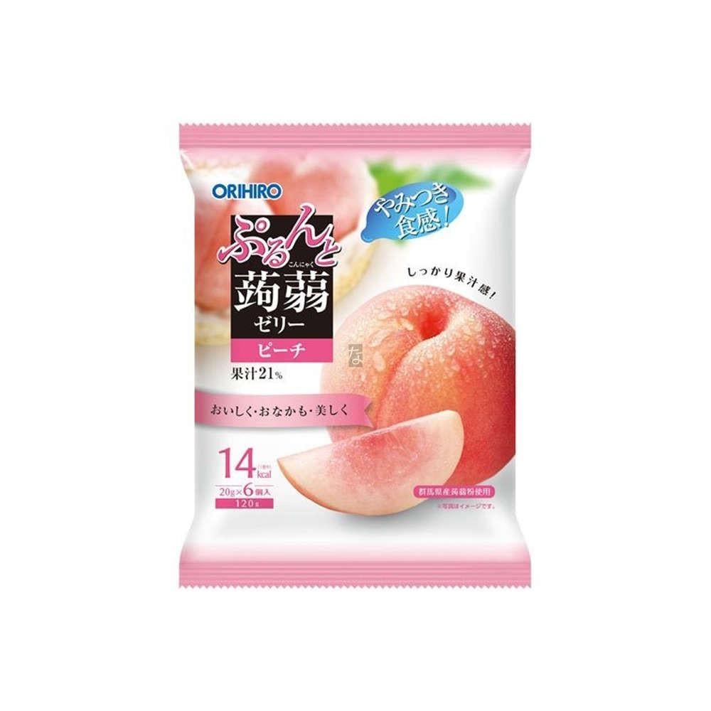 Конфета японская жидкое желе Orihiro Purunto Konjac Peach персик 120 г (1805890573)
