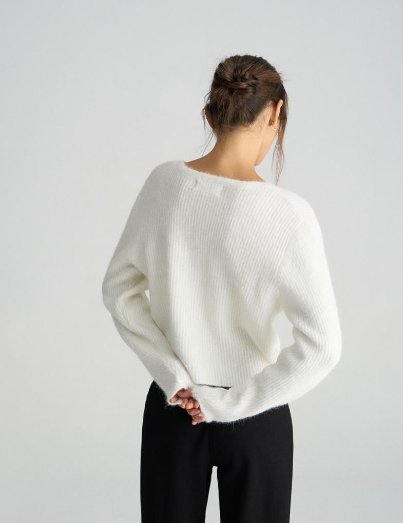 Светр жіночий Diverse SUNTAG S Білий (5905384072481) - фото 5 Светр жіночий Diverse SUNTAG S Білий (5905384072481) - фото 5