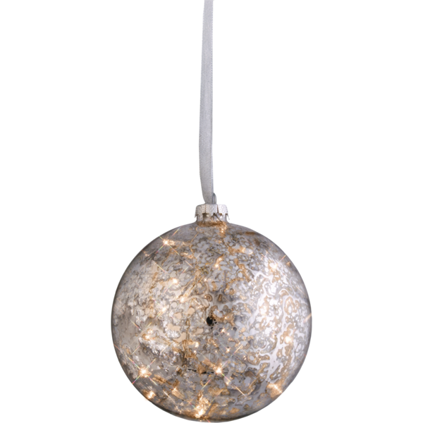 Стеклянный световой шарик Argent 15 см (458-43)
