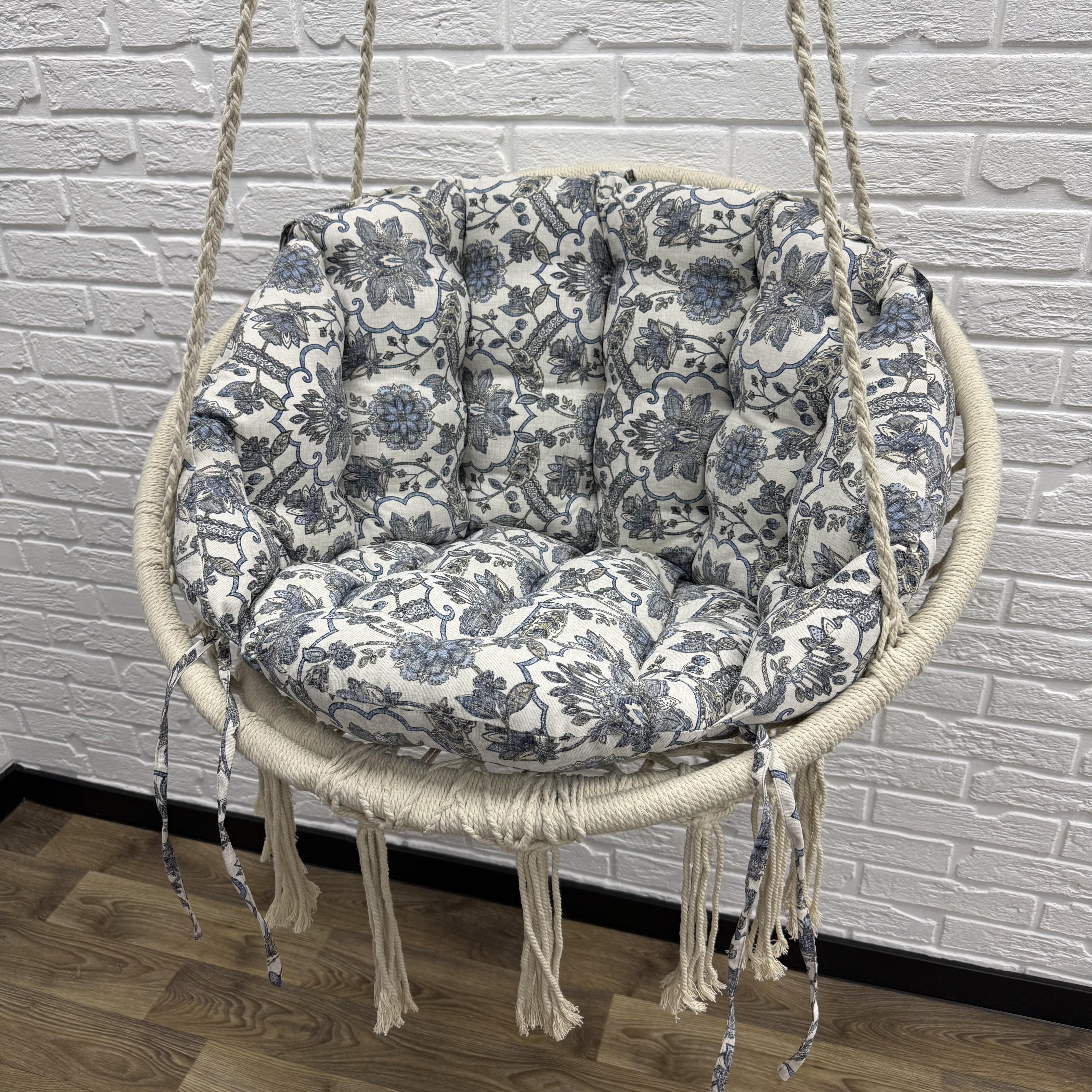 Подушка для подвесной качели Comfort Home Oriental flowers панама 60х40 см