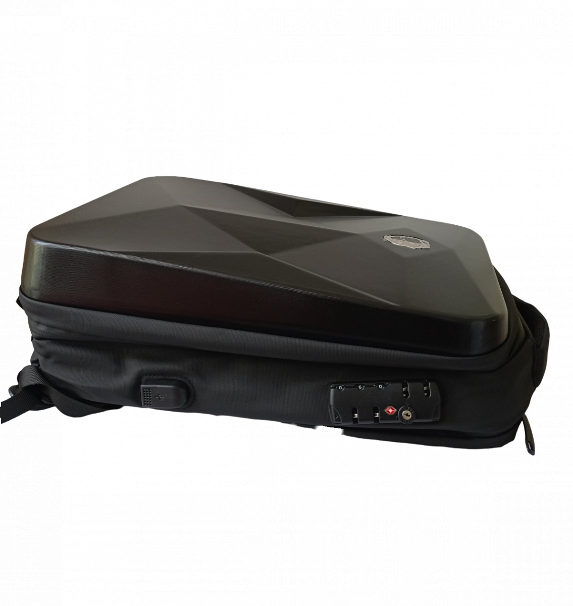 Рюкзак с кодовым замком для ноутбуков 17 USB с креплением для чемодана (СР-5807-2) - фото 4