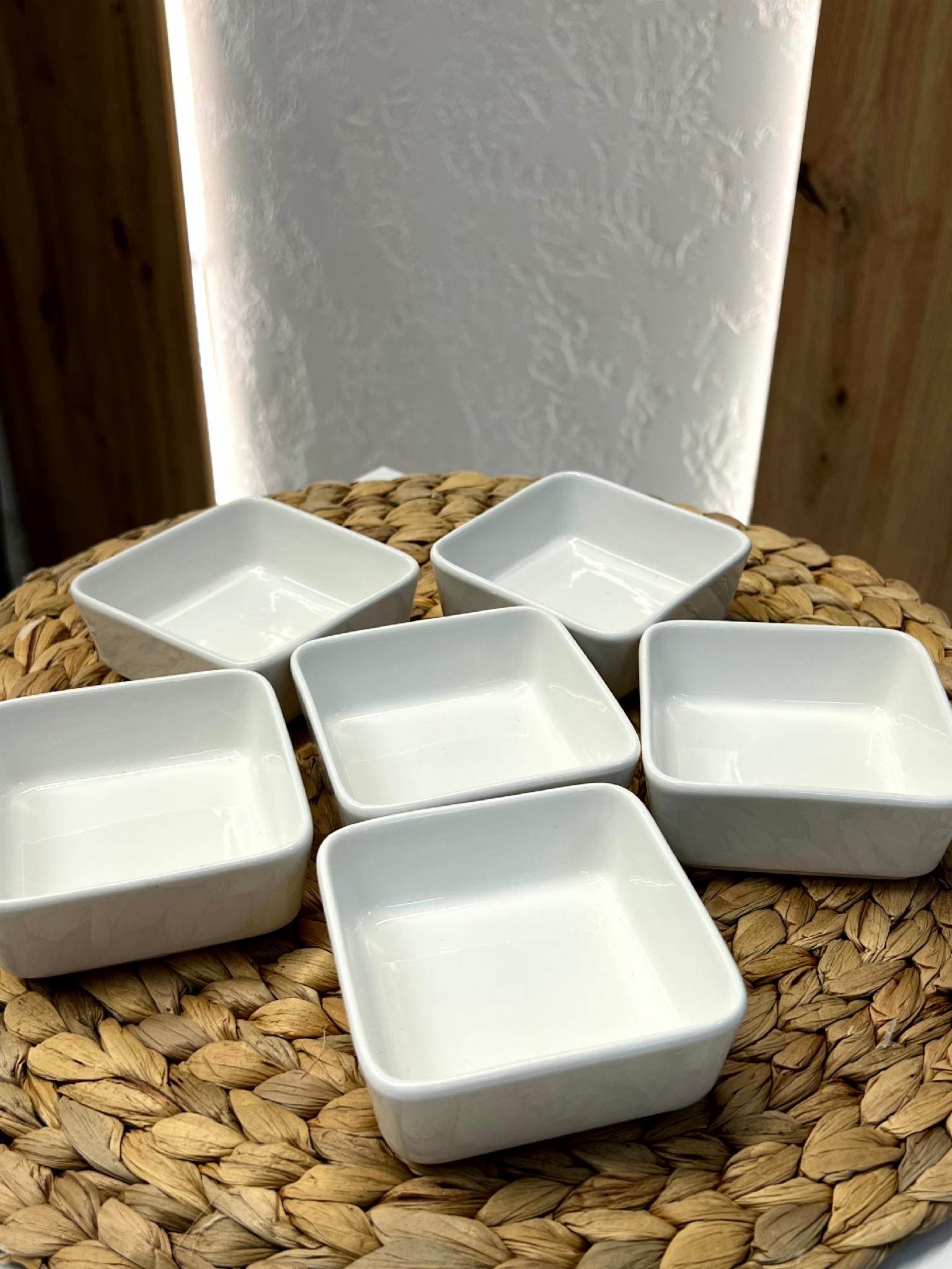 Набір соусників порцелянових Квадрат Класика 8,5х8,5 см 6 шт. - фото 3 Набір соусників порцелянових Квадрат Класика 8,5х8,5 см 6 шт. - фото 3