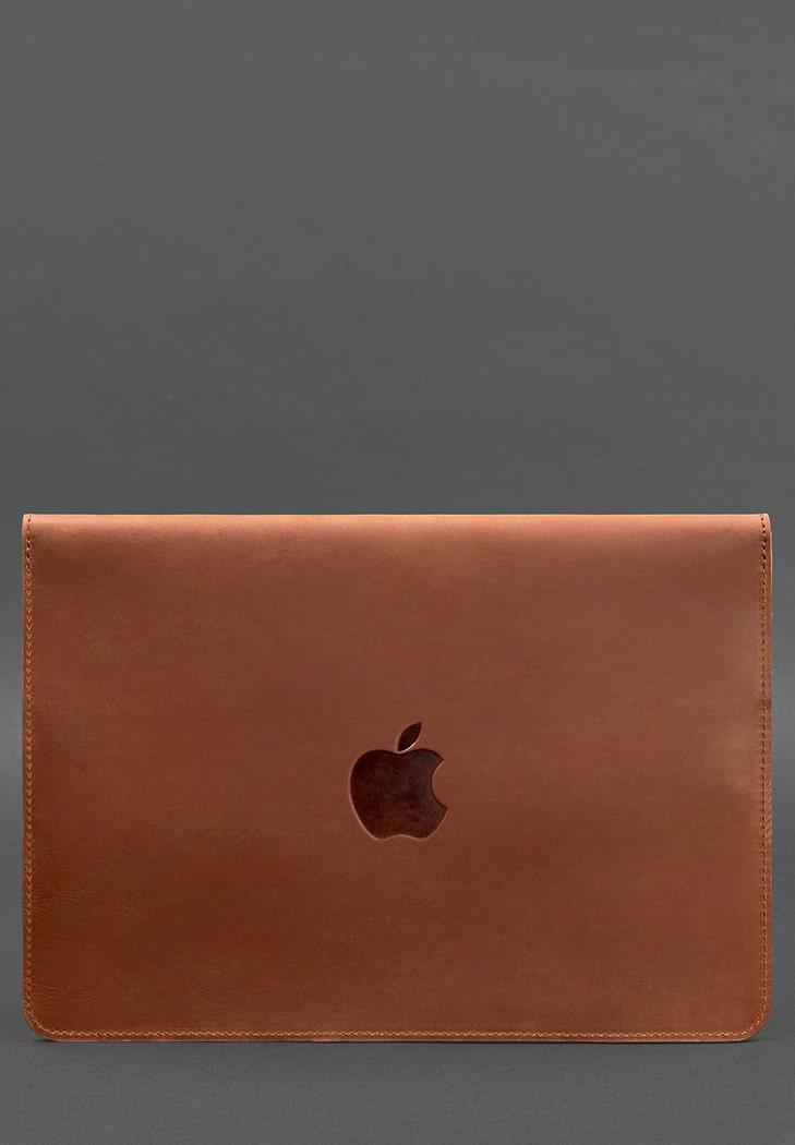 Чехол-конверт кожаный на магнитах для MacBook 15" Crazy Horse Светло-коричневый (A-027610) - фото 2 Чехол-конверт кожаный на магнитах для MacBook 15" Crazy Horse Светло-коричневый (A-027610) - фото 2