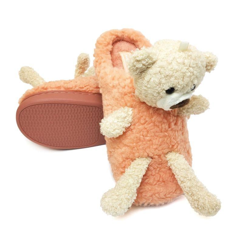 Тапочки домашние женские Jomix 3498 Медвежонок p. 37 23 см Коралловый Тапочки домашние женские Jomix 3498 Медвежонок p. 37 23 см Коралловый