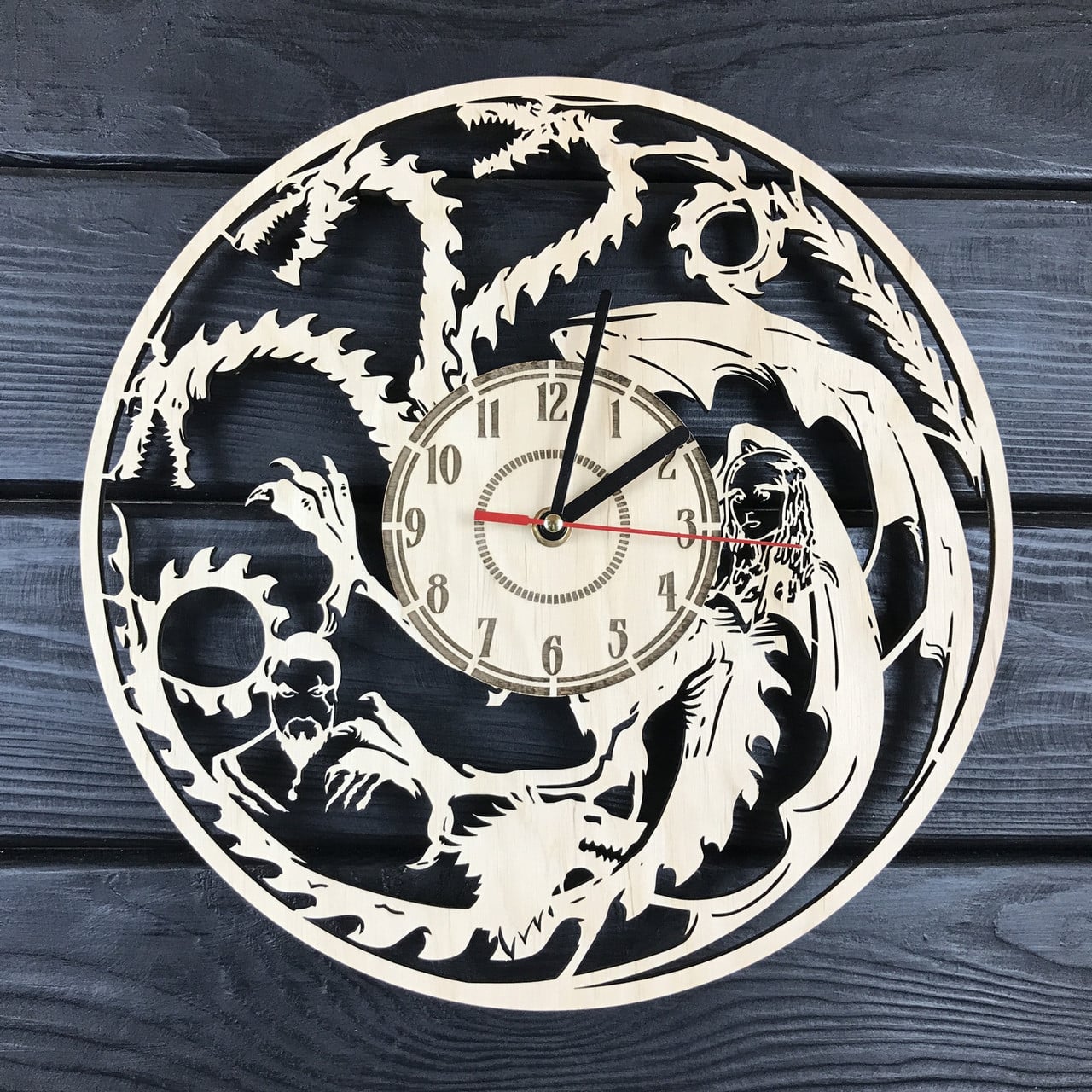 Часы настенные большие оригинальные для гостиной Игра Престолов