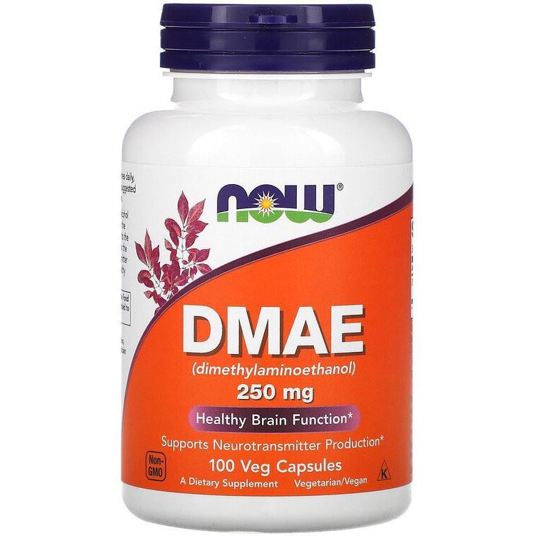 Диметиламіноетанол NOW Foods DMAE 250 мг 100 капсул (1007380752)