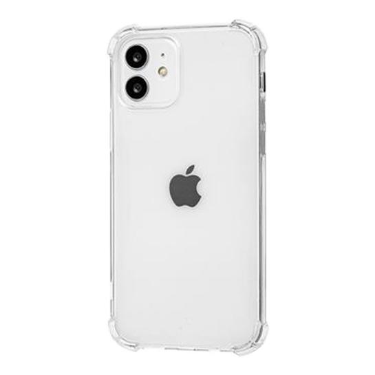 Силиконовый противоударный чехол с защитным стеклом 9H на Iphone 11 прозрачный (HP71965741)