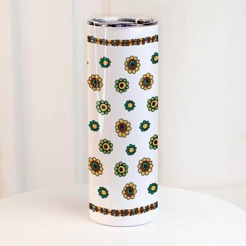 Термос Presentville с принтом Подсолнечники 650 мл (TER_24A073)