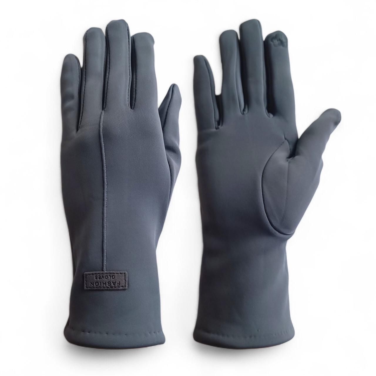 Перчатки женские из тоненького спандекса на флисе Warm сенсорные Серый (7231_7,5_) Перчатки женские из тоненького спандекса на флисе Warm сенсорные Серый (7231_7,5_)