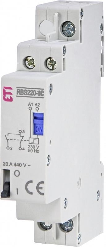 Контактор импульсный ETI RВS 220-1C 2P 20А 1CO AC (2464109)