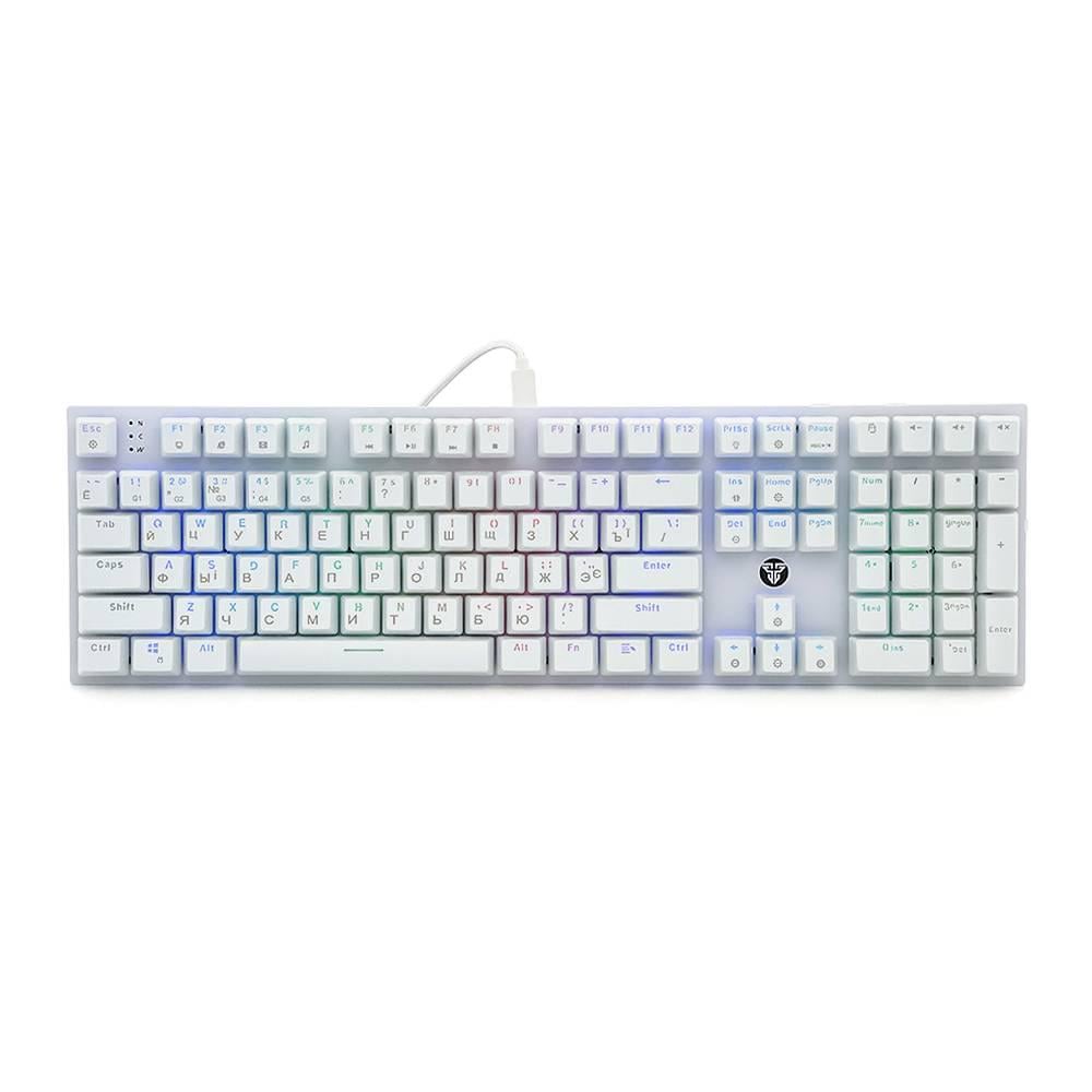 Клавіатура USB Fantech MK855RGB Eng/Укр/Рус White (26619)