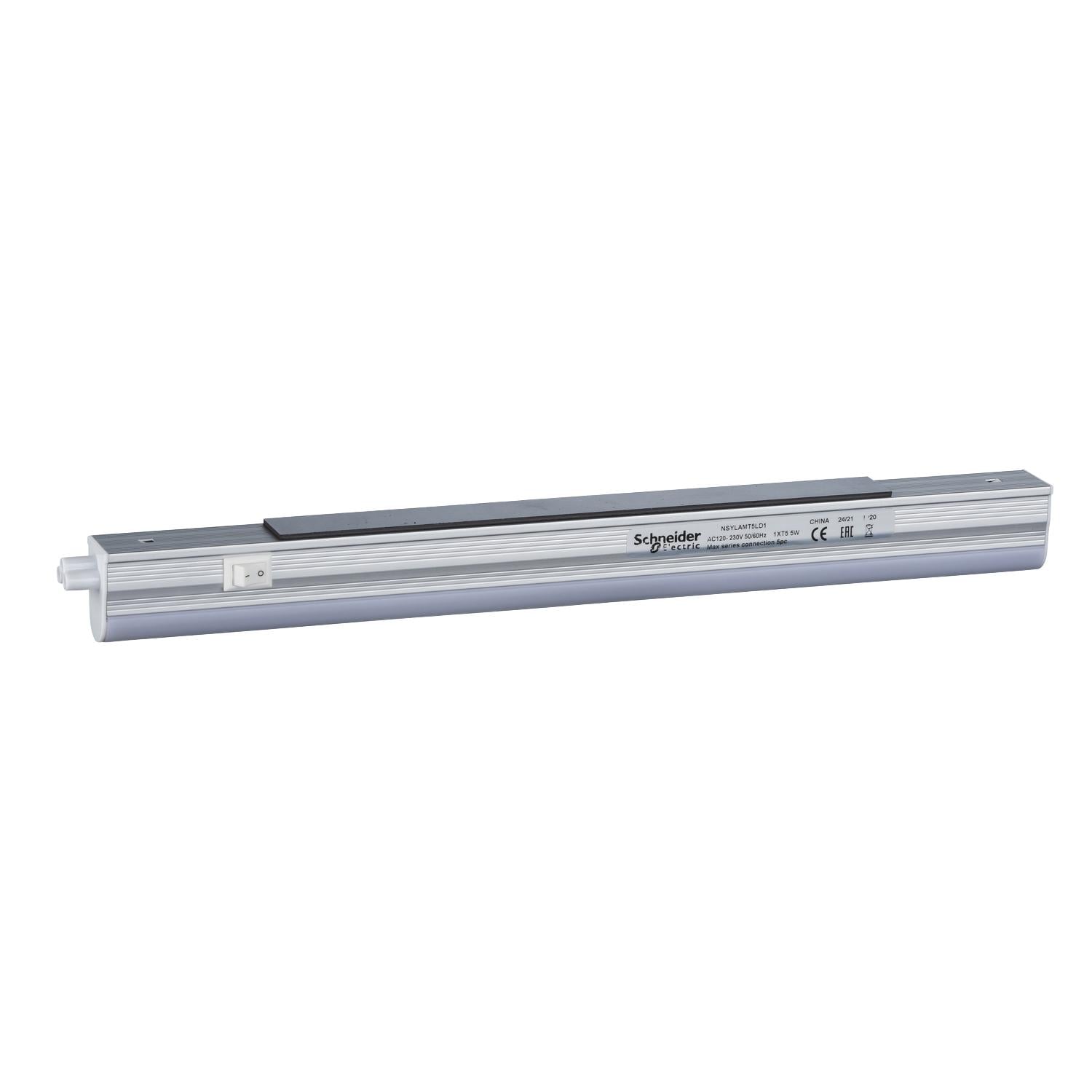 Светильник LED линейный Schneider Electric Spacial 10W 230V 1100lm 4000K T5 560x30,5мм с выключателем IP20 для шкафов (NSYLAMT5LD2)