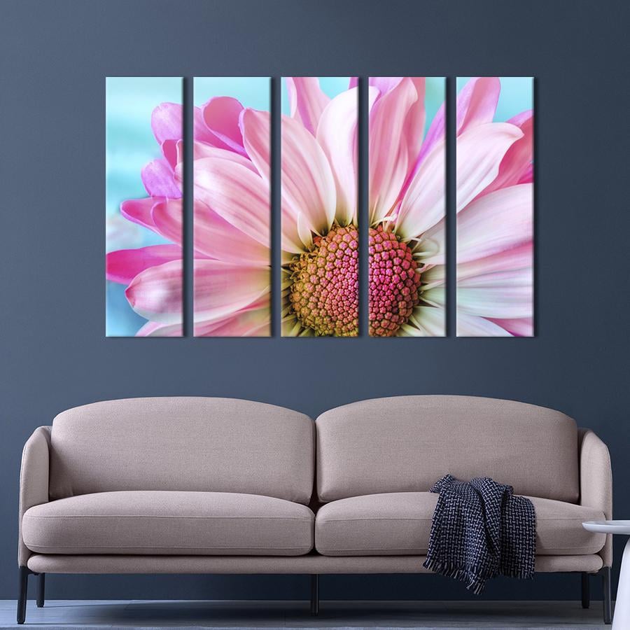 Картина на холсте Нежный розовый цветок 87x50 см (824-51)