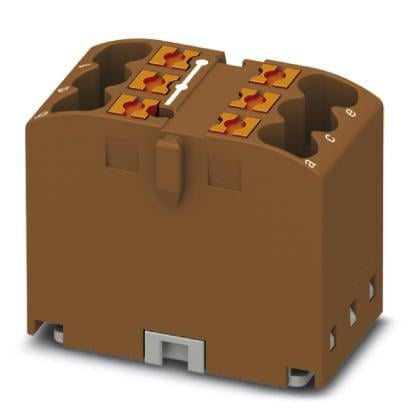 Розподільний блок Phoenix Contact PTFIX 6X2,5 BN 450В 24A Push-in Коричневий (3273274)