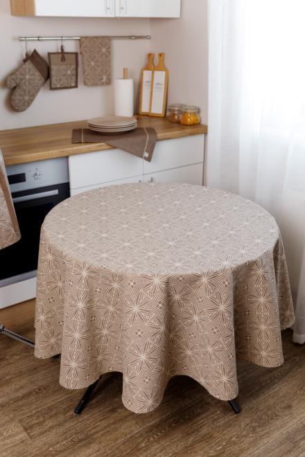 Скатертина кругла Прованс Кориця d 180 см (41153)