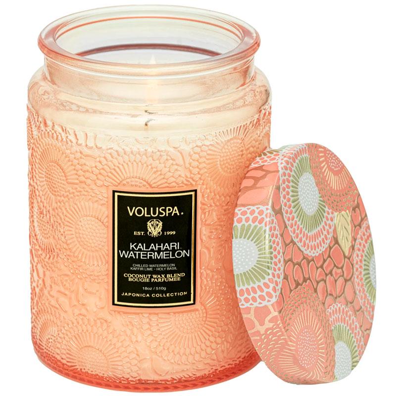 Свічка ароматична Voluspa Japonica Kalahari Watermelon 510 г банка з кришкою (111004523)