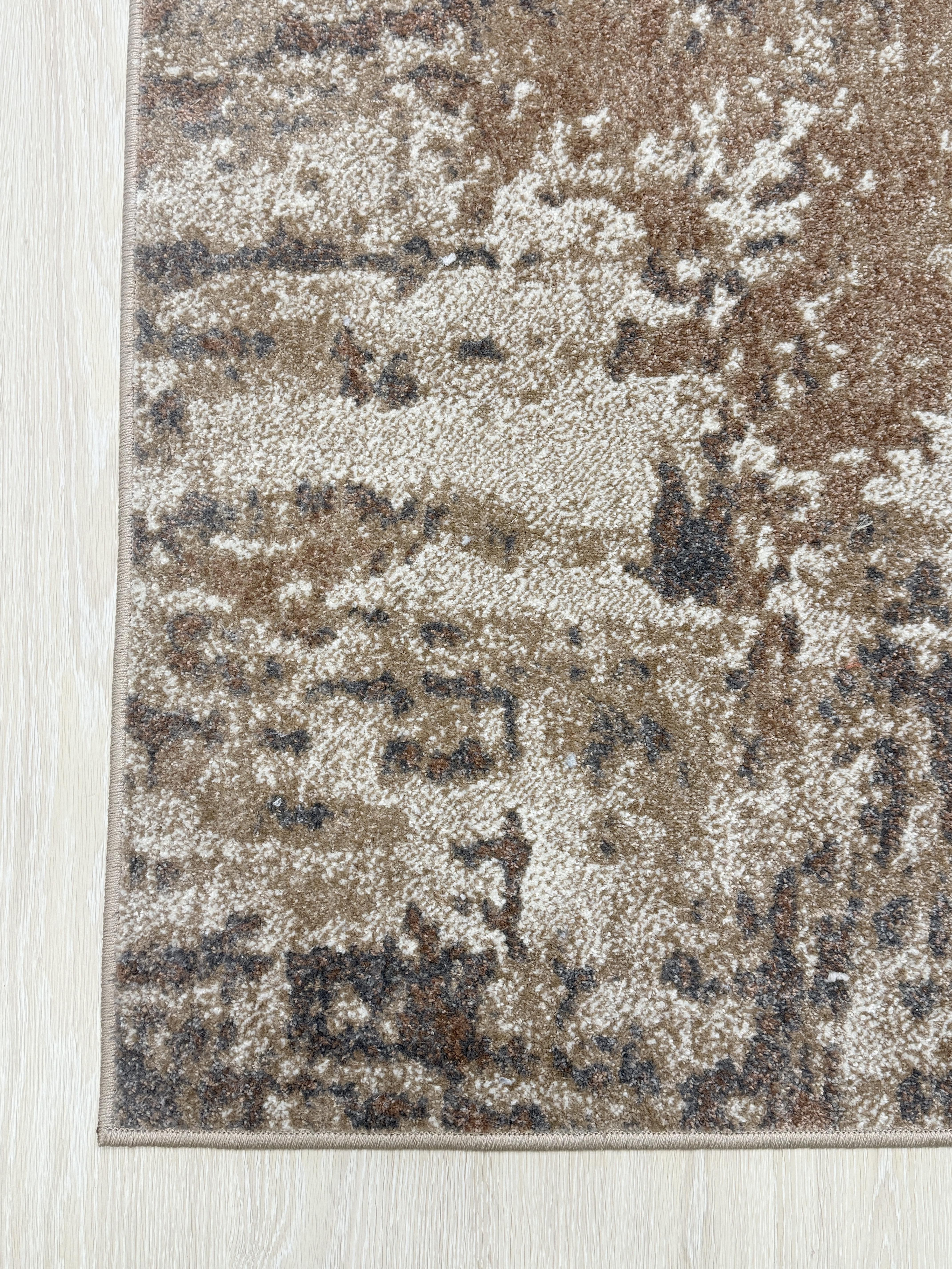 Ковер Mira с низким ворсом 200x400 см Бежевый с серым (24136/121B8) - фото 9