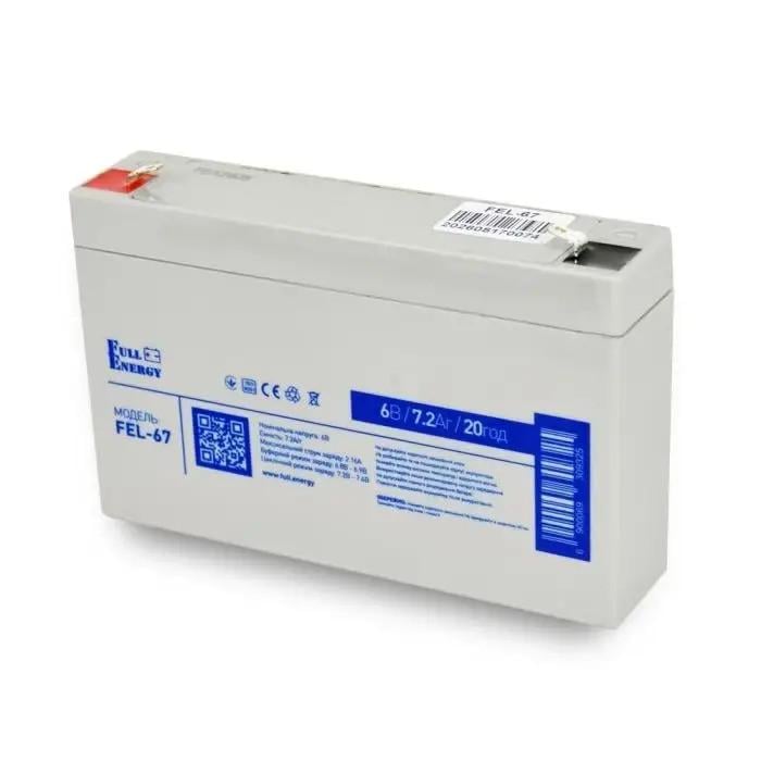 Аккумулятор гелевый Full Energy FEL-67 6V 7.2Аh