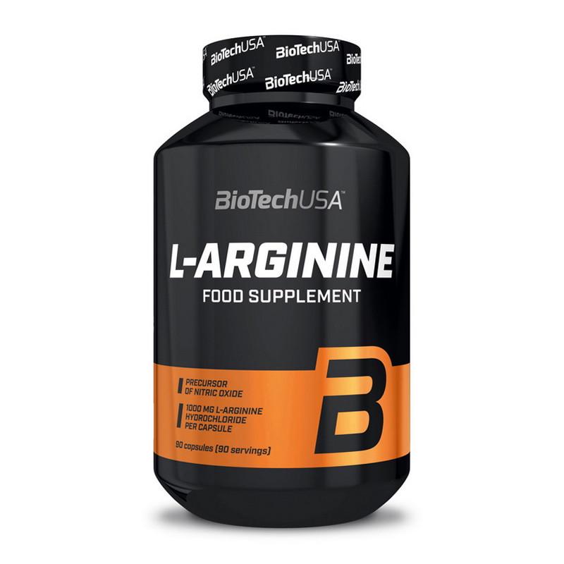 Аргінін BioTech USA L-Arginine Mega Caps 90 капс. (06272-01)