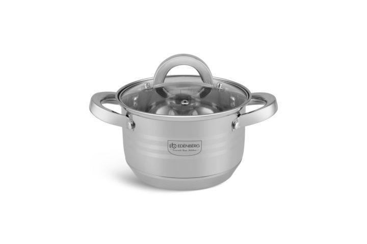 Набір кухонного посуду Edenberg з нержавіючої сталі 12 пр. (EB-4014) - фото 5 Набір кухонного посуду Edenberg з нержавіючої сталі 12 пр. (EB-4014) - фото 5