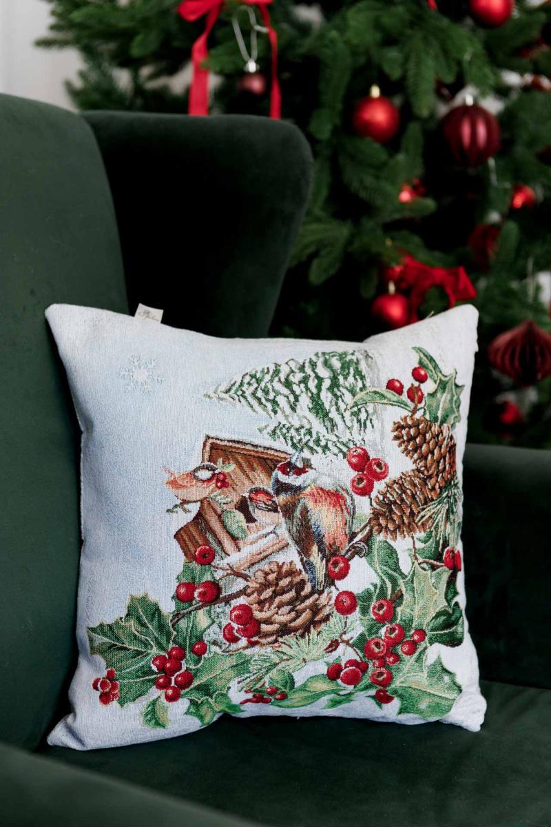 Наволочка гобеленова Пташка SQUIRREL 45х45 см (041923) - фото 4