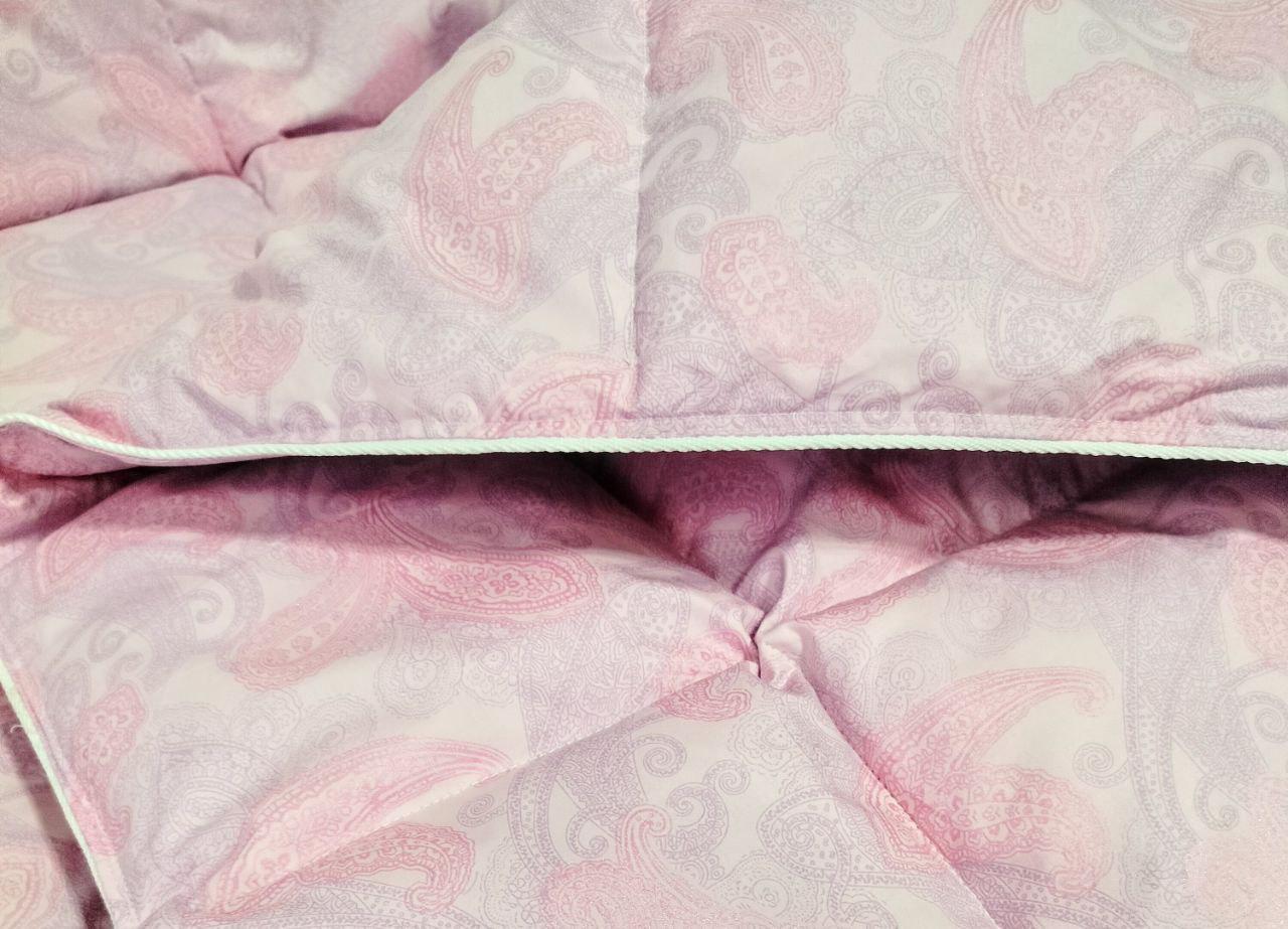 Ковдра пухова Світ подушок зимова тик бавовна 160х210 см Рожевий (31112) - фото 3