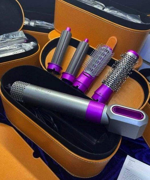 Стайлер для волосся HAIR BRUSH Styler з насадками для укладання додання об'єму 5в1 - фото 3