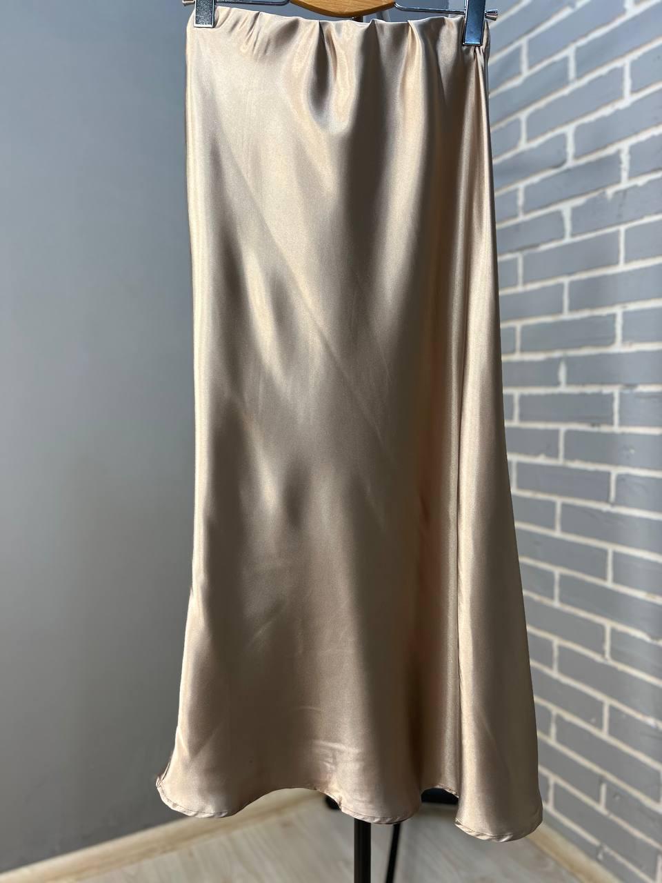 Юбка женская CLEW 0222 шелковая длинная макси M Бежевый (1752) - фото 7 Юбка женская CLEW 0222 шелковая длинная макси M Бежевый (1752) - фото 7