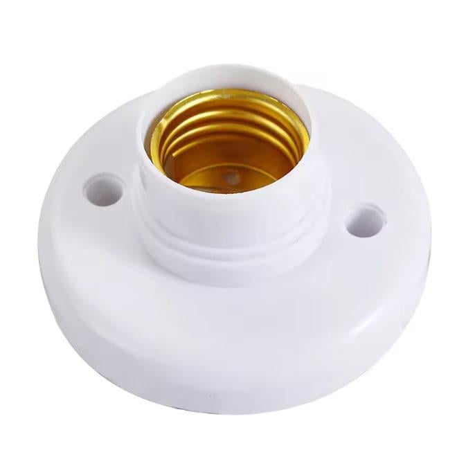 Патрон потолочный, настенный под цоколь Белый (E27)