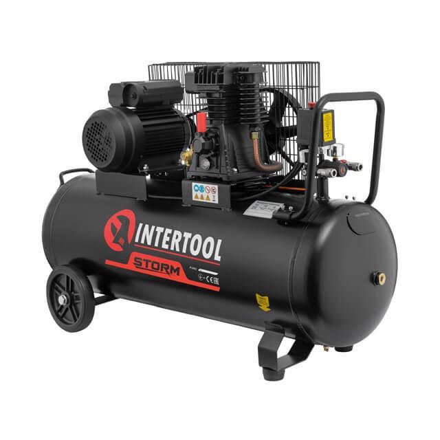 Компресор Intertool 100 л 1,8 кВт 220 В 10 атм 250 л/хв (PT-0012) - фото 2