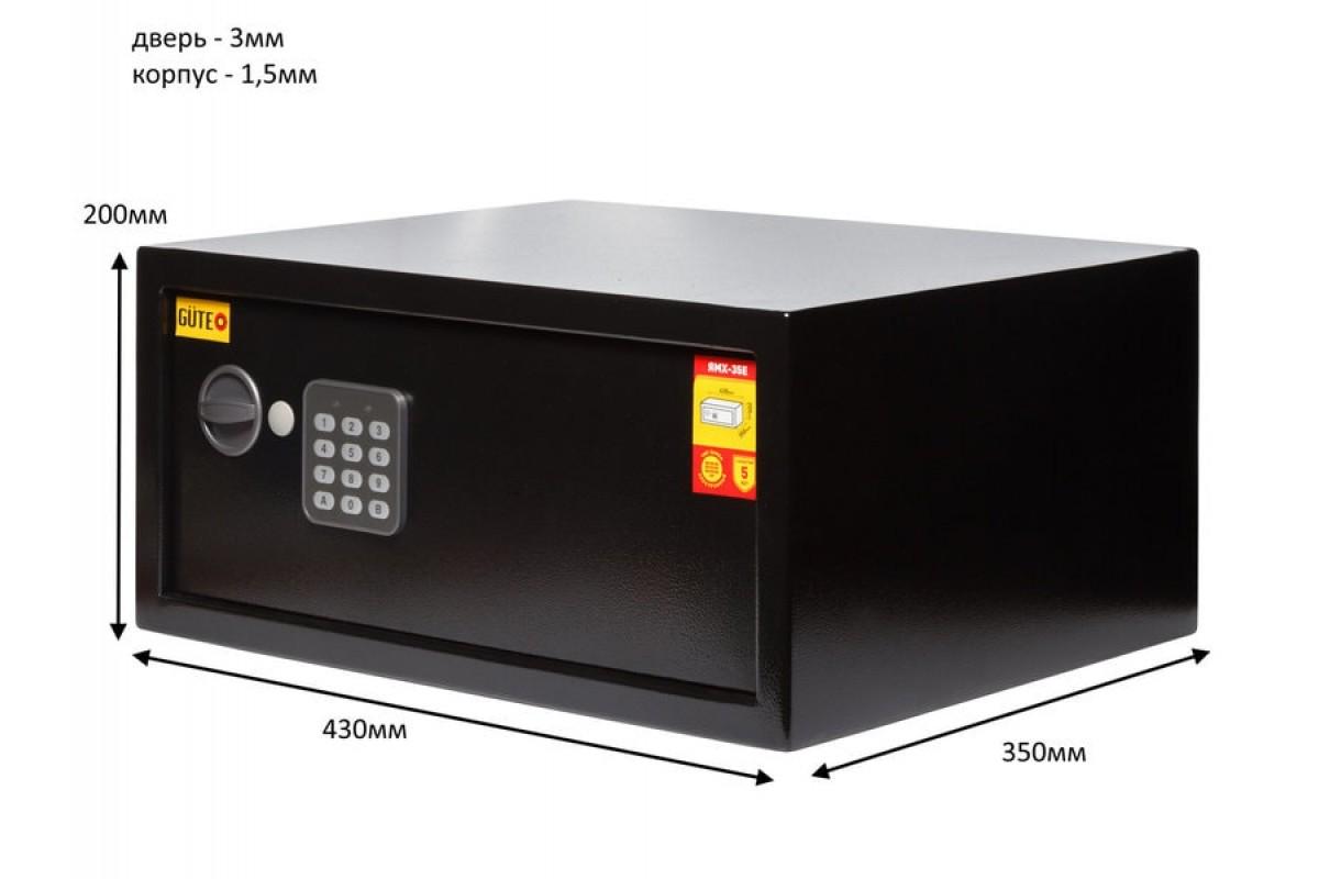 Сейф мебельный GUTE Е-35 200х430х350 мм - фото 3 Сейф мебельный GUTE Е-35 200х430х350 мм - фото 3