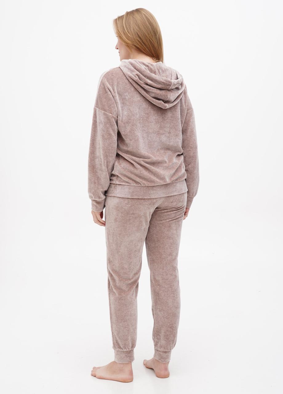 Костюм домашний женский Cotpark худи/брюки M Бежевый (30343-02-M) - фото 2 Костюм домашний женский Cotpark худи/брюки M Бежевый (30343-02-M) - фото 2