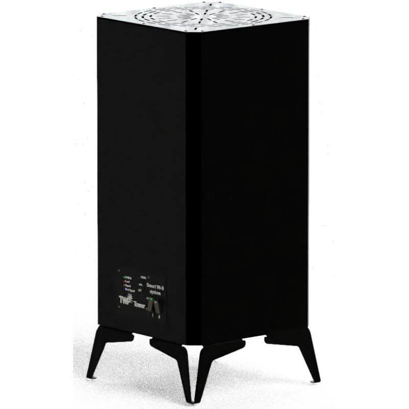 Інфрачервоний обігрівач TWP Tower дистанційний з пультом Wi-Fi 1000 Вт 20 м2 Чорний (TWPT1000BWIFI)