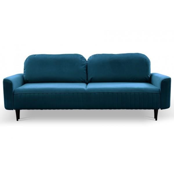 Диван раскладной Perfect Home Vena из натурального дерева/ДСП/ткани Velluto 11 Синий (49725) - фото 3 Диван раскладной Perfect Home Vena из натурального дерева/ДСП/ткани Velluto 11 Синий (49725) - фото 3