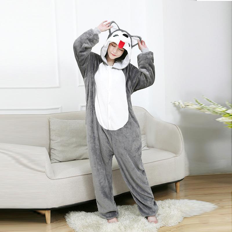 Пижама Kigurumi Хаскі S 145-155 см Сірий (6047/S) - фото 1