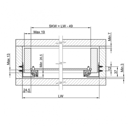 Направляючі прихованого монтажу Muller Max 3D SC 550 для ДСП 18 мм 2 шт. (714706) - фото 2 Направляючі прихованого монтажу Muller Max 3D SC 550 для ДСП 18 мм 2 шт. (714706) - фото 2