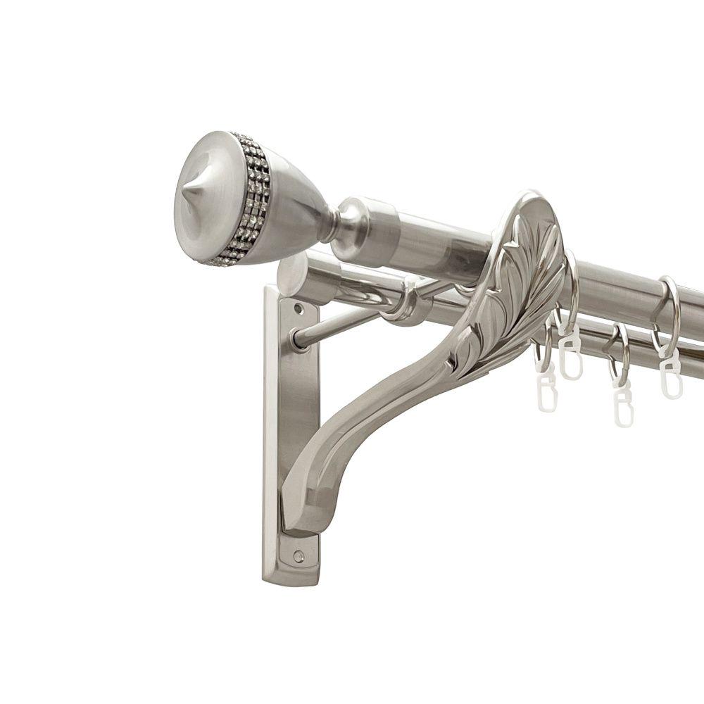 Карниз Orvit Етернія металевий дворядний ретро гладка труба кільце металеве 25/19 мм 300 см Нержавіюча сталь (00-00021602) - фото 1 Карниз Orvit Етернія металевий дворядний ретро гладка труба кільце металеве 25/19 мм 300 см Нержавіюча сталь (00-00021602) - фото 1