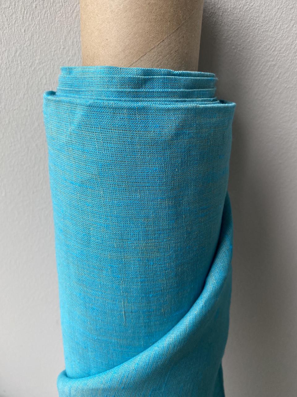 Ткань для постельного белья LINEN PLUS льняная 260 см 1/3 Голубой меланж - фото 2 Ткань для постельного белья LINEN PLUS льняная 260 см 1/3 Голубой меланж - фото 2