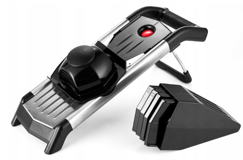 Шинковка-овочерезка Kamille металлическая в 5в1 Черный (3011)