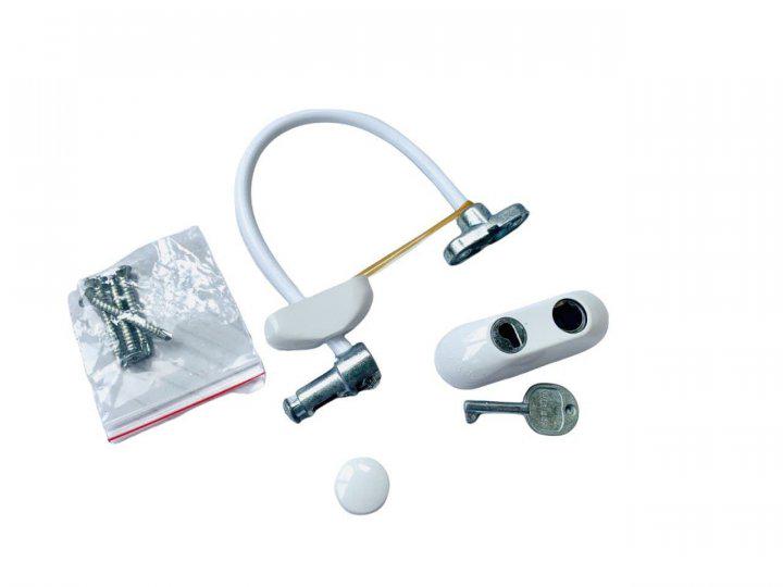 Дитячий замок із тросом на вікна Winlock cable Білий (1801224215) - фото 2 Дитячий замок із тросом на вікна Winlock cable Білий (1801224215) - фото 2