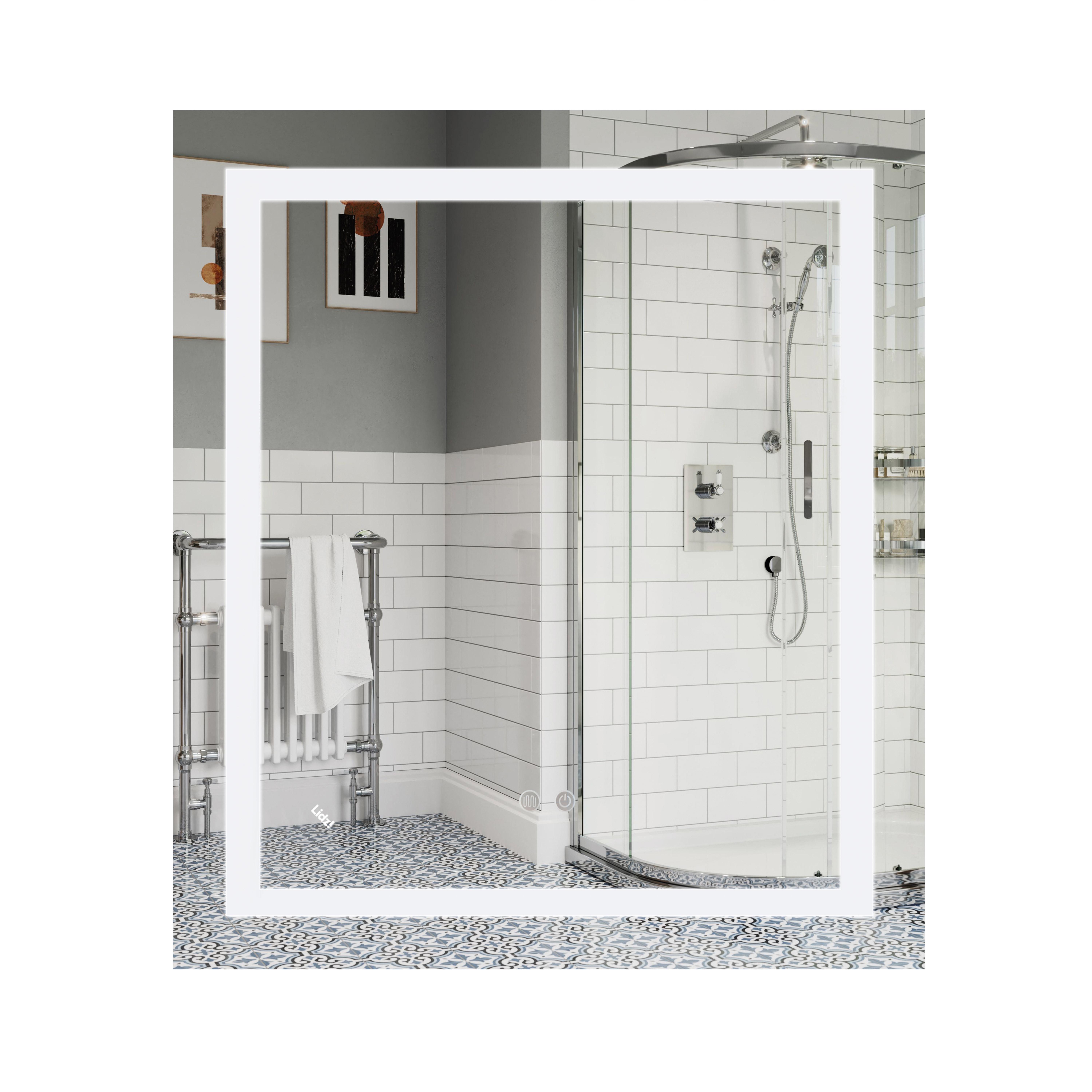 Зеркало Lidz Kubis с LED-подсветкой Touch 700х800 мм (LD78LF9048070)