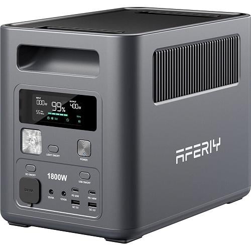 Зарядная станция Aferiy P180 1800W 1024Wh Серый (P180)