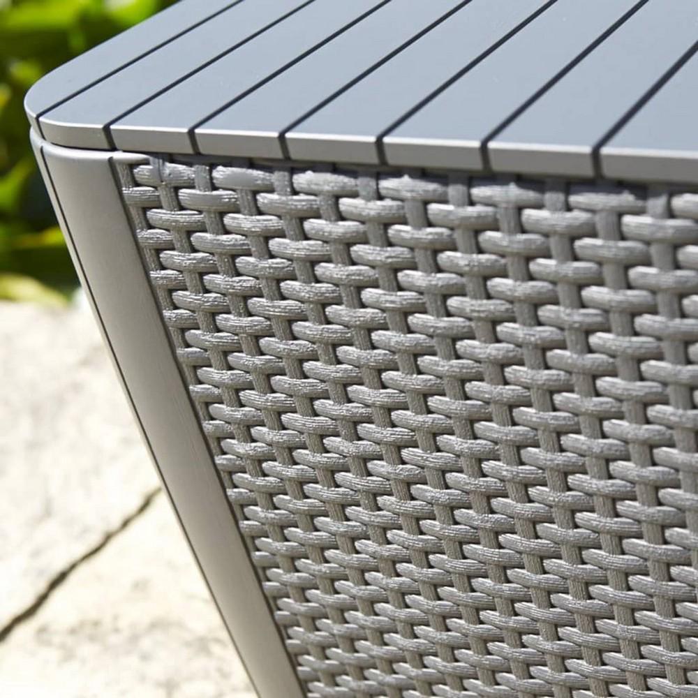 Стіл-ящик садовий Keter Luzon flat wicker Капучино (223931) - фото 3 Стіл-ящик садовий Keter Luzon flat wicker Капучино (223931) - фото 3