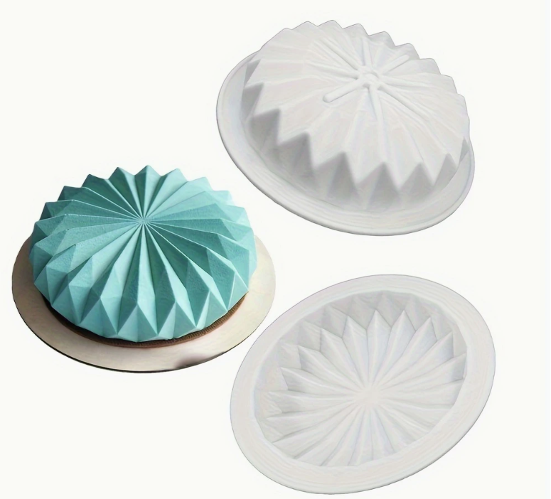 Форма силиконовая круглая кружевная для муссовых тортов/шоколадного пудинга/марципана/желе (Н-616) - фото 7