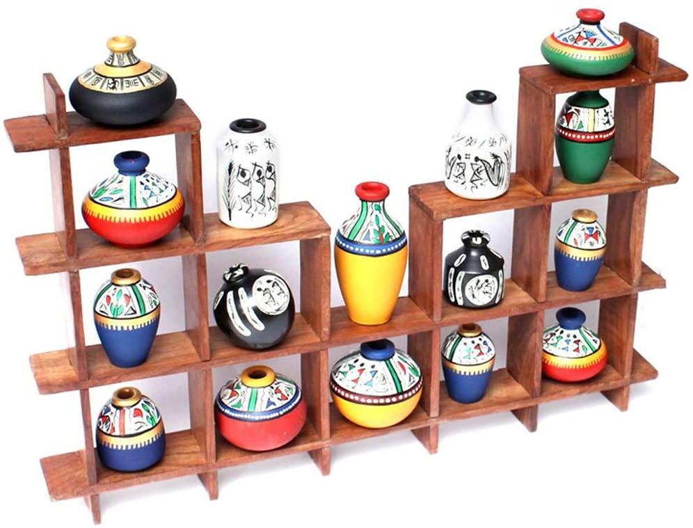 Полка настенная из дерева Дукуза Мускат (НСП-009407)