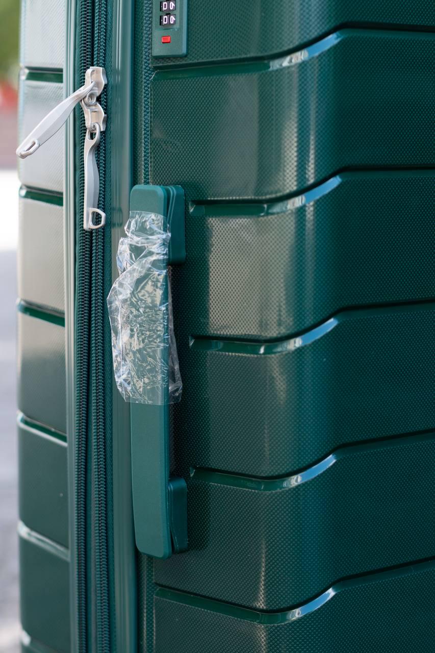 Чемодан пластиковый Nuri 1908 S Зеленый (11823592) - фото 5