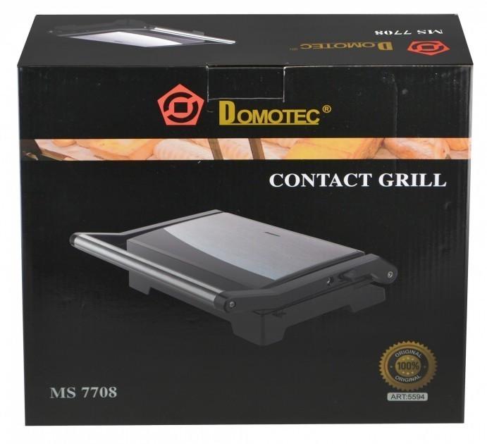 Гриль контактний електричний Domotec MS-7708 з антипригарним покриттям 1000 W (2_011386) - фото 4