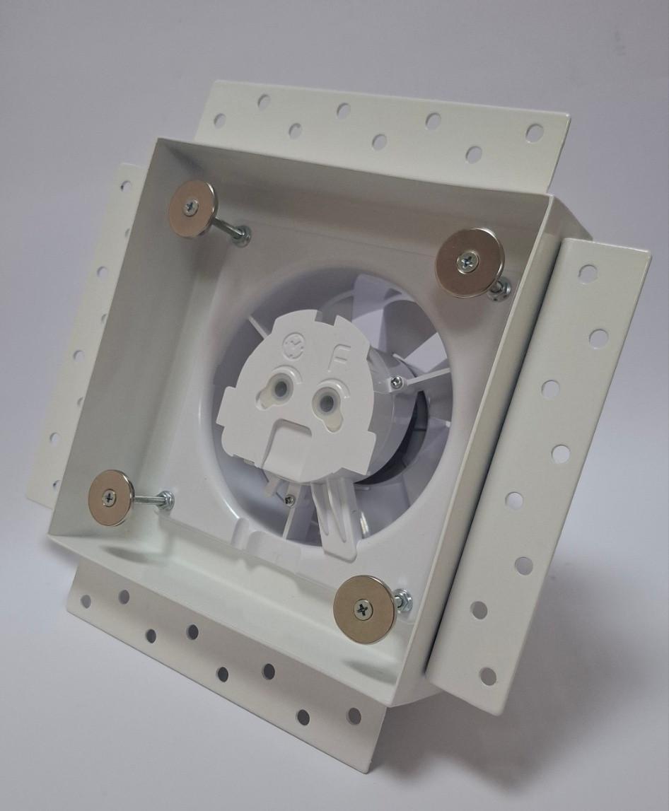 Витяжний вентилятор прихованого монтажу AirRoxy dRim 100 hs bb з таймером та датчиком вологості Білий (100 hs WHITE) - фото 4 Витяжний вентилятор прихованого монтажу AirRoxy dRim 100 hs bb з таймером та датчиком вологості Білий (100 hs WHITE) - фото 4