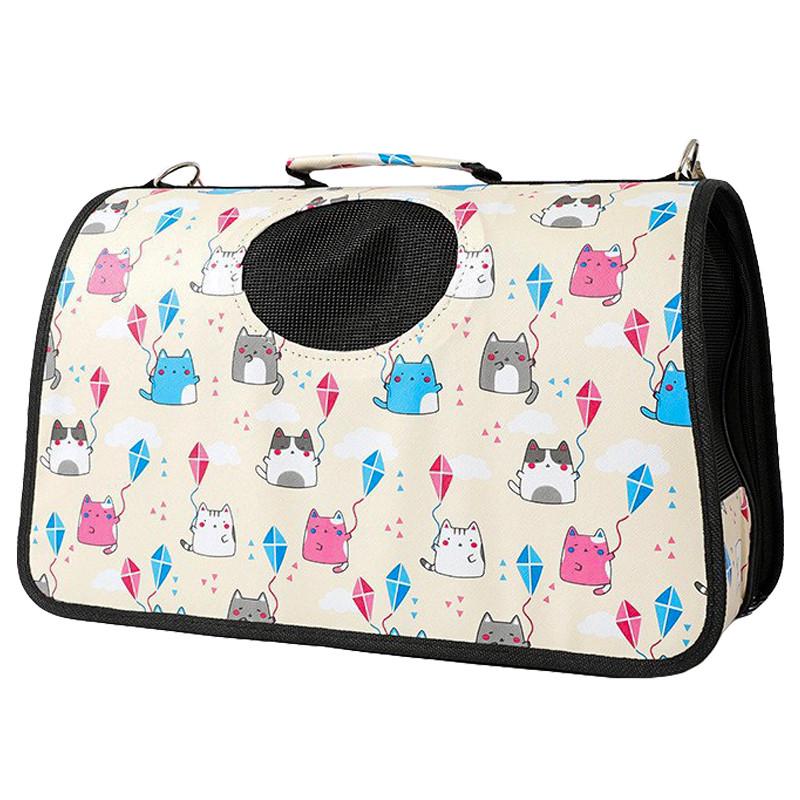 Сумка-переноска для кошек Taotaopets 243307 Kite 52x20x29 см Beige Сумка-переноска для кошек Taotaopets 243307 Kite 52x20x29 см Beige