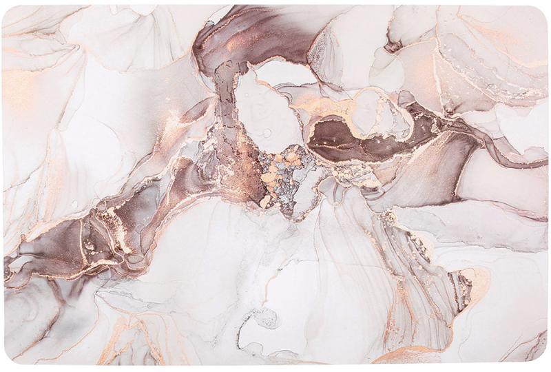 Набор 12 сервировочных салфеток 28x43см, подтарельники Marble-110, полипропилен